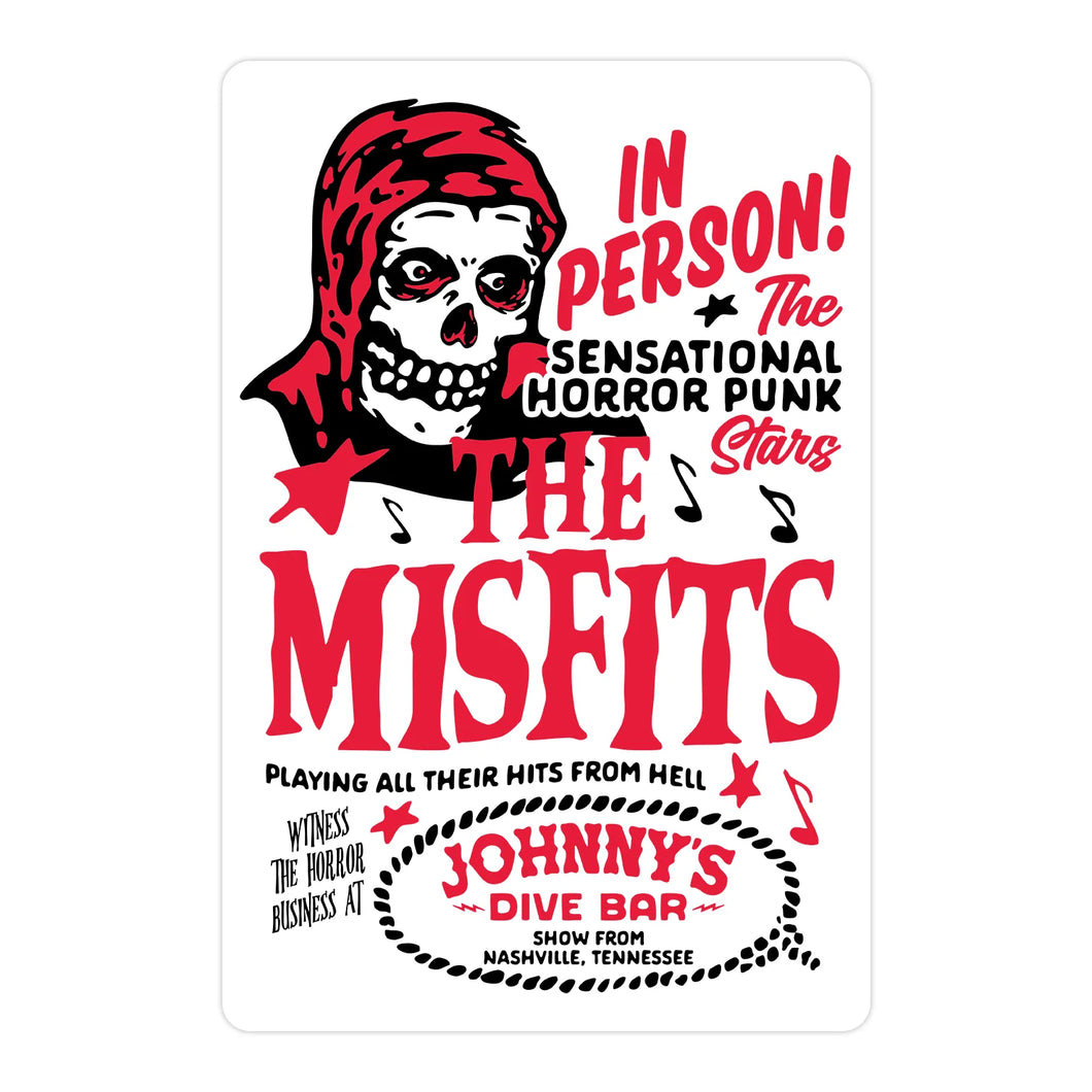 Misfits at Johnny's Dive Bar Sticker